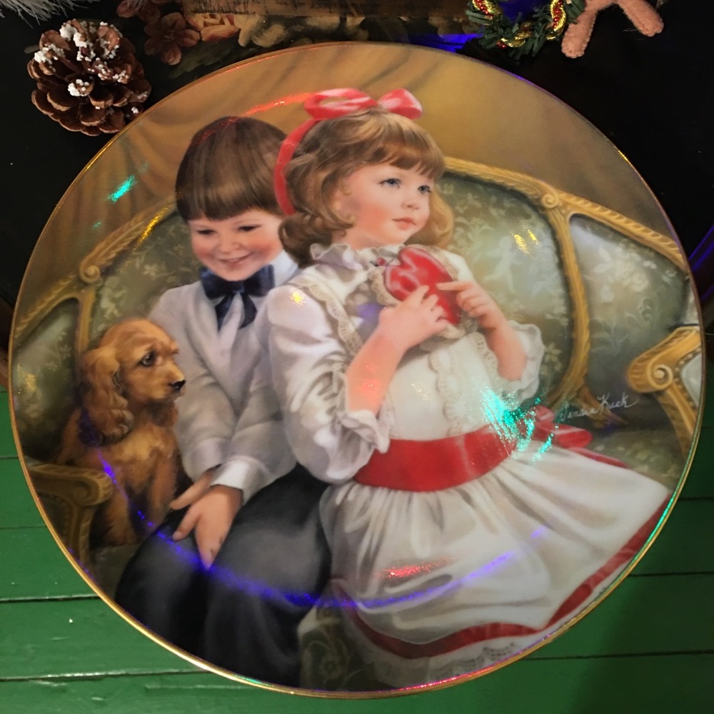 Be Mine plate by Sandra Kuck. 1984